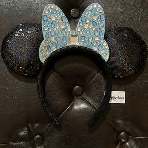 Blue Bling Minnie Ears